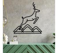 Stylish Black Decorative Metal Wall Accessory, 49 x 51 cm, 100% Metal, 1.2 mm Thickness, Perfect for Modern Home Decor & Unique Wall Art
