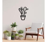 Stylish Black Decorative Metal Wall Accessory, 49 x 70 cm, 100% Metal (1.5 mm Thick), Easy Wall Mounting, Perfect for Modern Home Decor