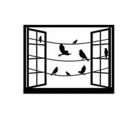 Stylish Black Decorative Metal Wall Accessory, 50 x 38 cm, 100% Metal (1.5 mm), Easy Wall Mounting, Perfect for Modern Home Decor