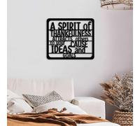 Stylish Black Decorative Metal Wall Accessory, 50 x 43 cm, 100% Metal, 1.5 mm Thickness, Lightweight (1.09 kg), Perfect for Modern Home Decor