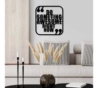 Stylish Black Decorative Metal Wall Accessory, 50 x 50 cm, 100% Metal, 1.5 mm Thickness, Lightweight 1.22 kg, Perfect for Modern Home Decor