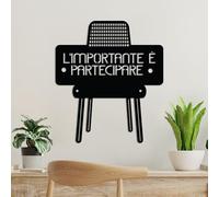 Stylish Black Decorative Metal Wall Accessory, 50 x 56 cm, 100% Metal, 1.5 mm Thickness, Perfect for Modern Home Decor & Unique Wall Art