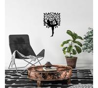 Stylish Black Decorative Metal Wall Accessory, 50 x 70 cm, 100% Metal, 1.5 mm Thickness, Perfect for Home Decor and Modern Spaces