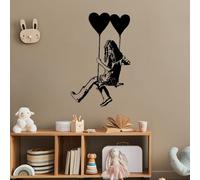 Stylish Black Decorative Metal Wall Accessory, 50 x 79 cm, 100% Metal, 1.5 mm Thick, Lightweight & Easy to Hang, Perfect for Modern Home Decor