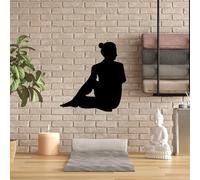 Stylish Black Decorative Metal Wall Accessory, 53 x 55 cm, 100% Metal, 1.5 mm Thickness, Perfect for Modern Home Decor & Unique Wall Art