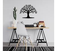 Stylish Black Decorative Metal Wall Accessory, 55 x 70 cm, 100% Metal, 1.5 cm Thickness, Perfect for Modern Home Decor & Art Display