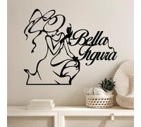 Stylish Black Decorative Metal Wall Accessory, 56 x 46 cm, 100% Metal, 1.5 mm Thickness, Lightweight & Modern Design for Home Decor