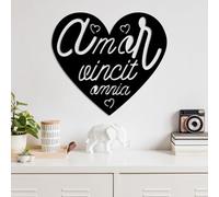 Stylish Black Decorative Metal Wall Accessory, 56 x 50 cm, 100% Metal, 1.5 mm Thickness, Perfect for Modern Home Decor & Unique Wall Art
