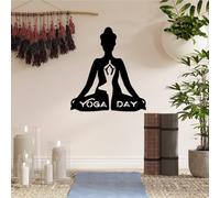 Stylish Black Decorative Metal Wall Accessory, 56 x 50 cm, 100% Metal, 1.5 mm Thickness, Perfect for Modern Home Decor & Unique Wall Art