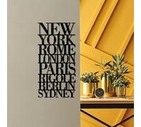 Stylish Black Decorative Metal Wall Accessory, 57 x 28 cm, 100% Metal (1.5 mm), Easy Wall Mounting, Perfect for Modern Home Decor