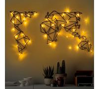 Stylish Black Decorative Metal Wall Accessory, 58 x 100 cm, 1.5 mm Thick, Easy Installation, IP20 Rated, Perfect for Modern Home Decor