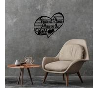Stylish Black Decorative Metal Wall Accessory, 58 x 68 cm, 100% Metal, 1.5 cm Thickness, Perfect for Modern Home Decor & Unique Wall Art