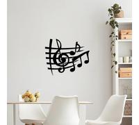 Stylish Black Decorative Metal Wall Accessory, 58 x 70 cm, 100% Metal, 1.5 mm Thick, Lightweight & Easy to Hang, Perfect for Modern Decor