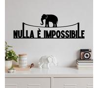 Stylish Black Decorative Metal Wall Accessory, 60 x 20 cm, 100% Metal, 1.5 mm Thickness, Perfect for Modern Home Decor & Unique Wall Art