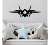 Stylish Black Decorative Metal Wall Accessory, 60 x 23 cm, 100% Metal, 1.5 mm Thickness, Lightweight (0.298 kg), Perfect for Modern Home Decor