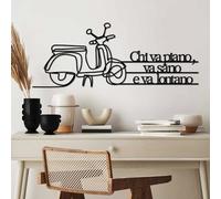 Stylish Black Decorative Metal Wall Accessory, 60 x 25 cm, 100% Metal, 1.5 mm Thickness, Lightweight & Modern Design for Home Decor