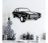 Stylish Black Decorative Metal Wall Accessory, 60 x 30 cm, 100% Metal, 1.5 mm Thickness, Lightweight (0.639 kg), Perfect for Modern Home Decor