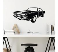 Stylish Black Decorative Metal Wall Accessory, 60 x 30 cm, 100% Metal, 1.5 mm Thickness, Lightweight (0.66 kg), Perfect for Modern Home Decor