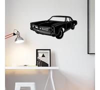 Stylish Black Decorative Metal Wall Accessory, 60 x 30 cm, 100% Metal, 1.5 mm Thickness, Lightweight and Durable, Perfect for Home Decor
