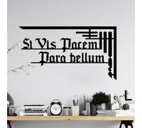Stylish Black Decorative Metal Wall Accessory, 60 x 33 cm, 100% Metal, 1.5 mm Thickness, Perfect for Modern Home Decor & Unique Wall Art