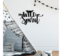 Stylish Black Decorative Metal Wall Accessory, 60 x 35 cm, 100% Metal, 1.5 mm Thickness, Lightweight 0.57 kg, Perfect for Modern Home Decor