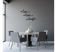 Stylish Black Decorative Metal Wall Accessory, 60 x 60 cm, 100% Metal, 1.5 cm Thickness, Perfect for Modern Home Decor & Art Display
