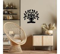 Stylish Black Decorative Metal Wall Accessory, 60 x 70 cm, 100% Metal, 1.5 mm Thickness, Perfect for Modern Home Decor & Unique Wall Art