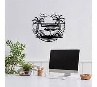Stylish Black Decorative Metal Wall Accessory, 63 x 70 cm, 100% Metal, 1.5 mm Thickness, Perfect for Modern Home Decor & Unique Wall Art