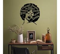 Stylish Black Decorative Metal Wall Accessory, 64 x 70 cm, 100% Metal, 1.5 mm Thickness, Perfect for Modern Home Decor & Unique Wall Art