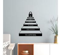 Stylish Black Decorative Metal Wall Accessory, 67 x 70 cm, 100% Metal, 1.5 mm Thick, Lightweight & Easy to Hang, Perfect for Modern Home Decor