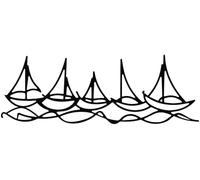 Stylish Black Decorative Metal Wall Accessory, 68 x 24 cm, 100% Metal, 1.2 mm Thickness, Perfect for Modern Home Decor and Unique Wall Art