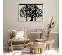 Stylish Black Decorative Metal Wall Accessory, 69 x 98 cm, 100% Metal, 1.5 mm Thickness, Perfect for Modern Home Decor & Unique Wall Art