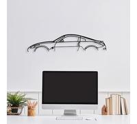 Stylish Black Decorative Metal Wall Accessory, 70 x 15 cm, 100% Metal, 1.5 mm Thickness, Easy Wall Mounting for Modern Home Decor