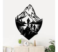 Stylish Black Decorative Metal Wall Accessory, 70 x 53 cm, 100% Metal, 1.5 mm Thickness, Lightweight & Durable, Perfect for Modern Home Decor