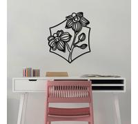 Stylish Black Decorative Metal Wall Accessory, 70 x 58 cm, 100% Metal (1.5 mm), Easy Wall Mounting, Perfect for Modern Home Decor