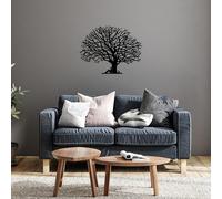 Stylish Black Decorative Metal Wall Accessory, 74 x 57 cm, 100% Metal, 1.5 mm Thick, Easy Wall Mounting, Perfect for Modern Home Decor