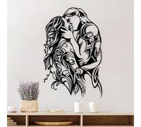Stylish Black Decorative Metal Wall Accessory, 78 x 50 cm, 100% Metal, 1.5 mm Thickness, Perfect for Modern Home Decor & Office Spaces