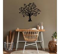 Stylish Black Decorative Metal Wall Accessory, 85 x 74 cm, 100% Metal (1.5 mm Thick), Easy Wall Mounting, Perfect for Modern Home Decor