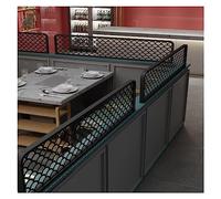 Stylish Black Decorative Partitions for Dining Areas Hollow Out Restaurant Dividers Durable NonFading Hot Pot Desk Divider 50x100cm Raised Low Fence Elegant Restaurant Decor