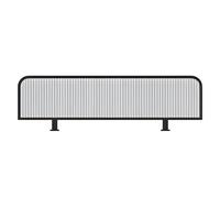 Stylish Black Desk Divider - 30cm High for Office & Dining Areas, 90 x 30 cm - Elegant Room Partition for Enhanced Focus & Space Separation