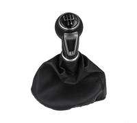 Stylish Black Gear Shift Knob for SEAT for Ibiza IV, 56 Speed Manual Compatibility, Made from Premium ABS and Leather Materials (5 Speed)