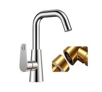 Stylish Black Kitchen Faucet With Pull Out Wand Dual Function Spray And Hot Cold Water Adjustment Stainless Steel Material Mounted Fit Gray Silver Finish Fingerprint Resistant Single Knob(Silver)