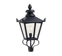 Stylish Black Led E27 Lantern Head For Outdoor Use