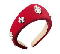 Stylish Black Plush Headbands With Pearls For Women’s Hair Decors Fashion Everyday Wear Headpieces Styling Accesories