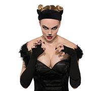 Stylish Black Velvet Cat Ears on Headband (Pack of 1) - Perfect Accessory for Halloween Parties, Animal-Themed Events, Cosplay, & More Halloween Halloween