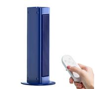 Stylish Bladeless Tower Fan with Convenient Remote for Enhanced Airflow in Your Space (Blue)