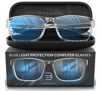 Stylish Blue Light Computer Blocking Glasses for Men and Women - Ease Digital Eye Strain, Dry Eyes, Headaches and Blurry Vision - Instantly Blocks Glare from Computers and Phone Screens, Case Included