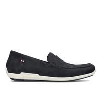 Stylish Blue Suede Loafers - male - Rieker - Loafers - Blue - 9 UK - Shoes 9 UK