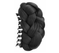 Stylish Braided Bun Hairpiece Hair Claw For Women Quick Hairstyles Clip Strong Secure For Various Occasion Outfit Synthetic Hair Clip
