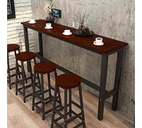 Stylish Brown Bar Table - 39.4" L x 15.7" W x 39.4" H - Modern Rectangular Design for Kitchen, Dining Room & Home Bar - Space-Saving Furniture for Small Spaces